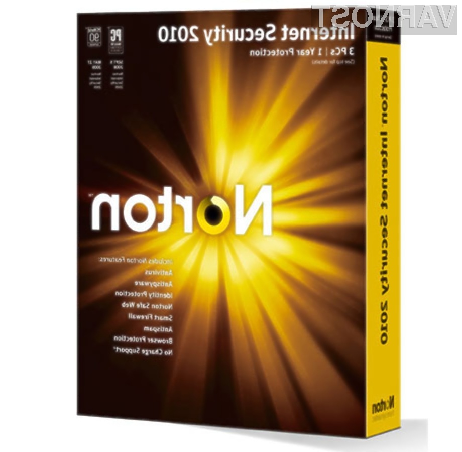 Polni zaščitni paket Symantec Norton Internet Security 2010 bo odlično poskrbel za našo varnost!