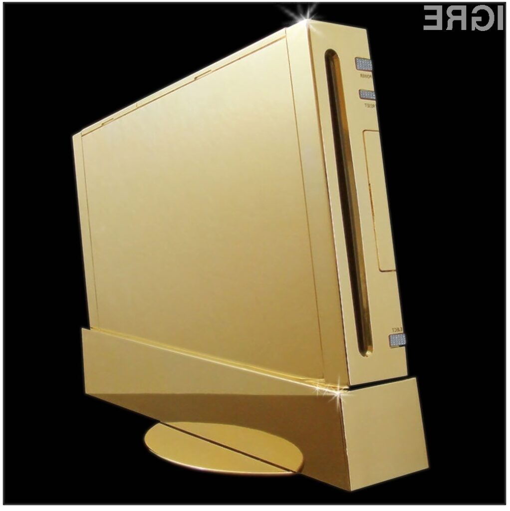 Ali verjamete, da se bo našel kupec za zlato igralno konzolo Nintendo Wii Supreme?