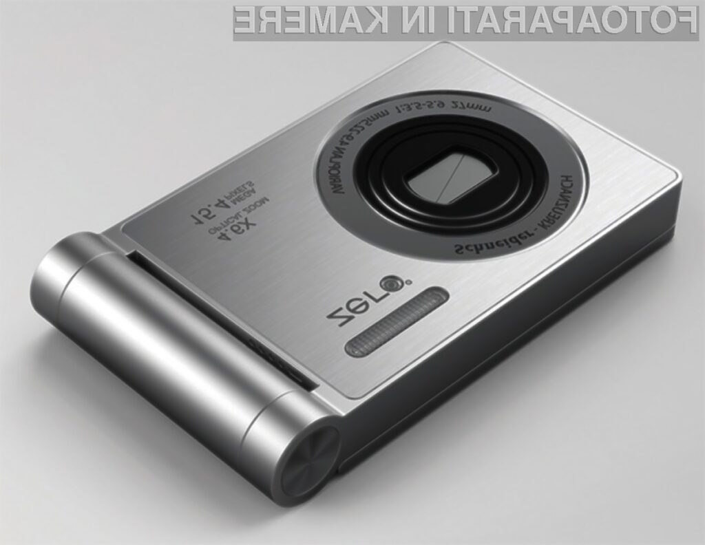 Digitalni fotoaparat Zero Angle po obliki spominja na preklopne mobilne telefone.