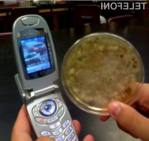 Umazani mobilni telefoni lahko predstavljajo celo nevarnost za zdravje!