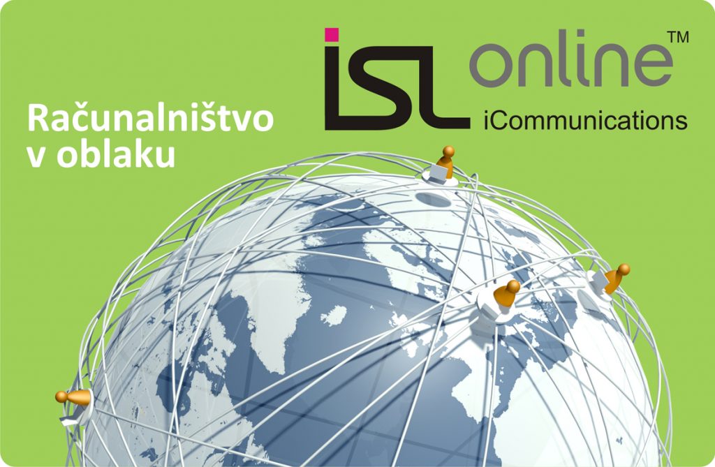 ISL Online-ova mreža strežnikov, ki temelji na tehnologiji računalništva v oblaku