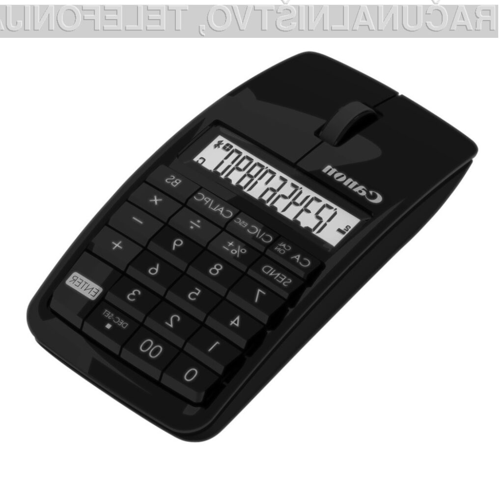 Prva računalniška miška s kalkulatorjem Canon X Mark I Mouse bo na volja tako v beli kot črni barvi.