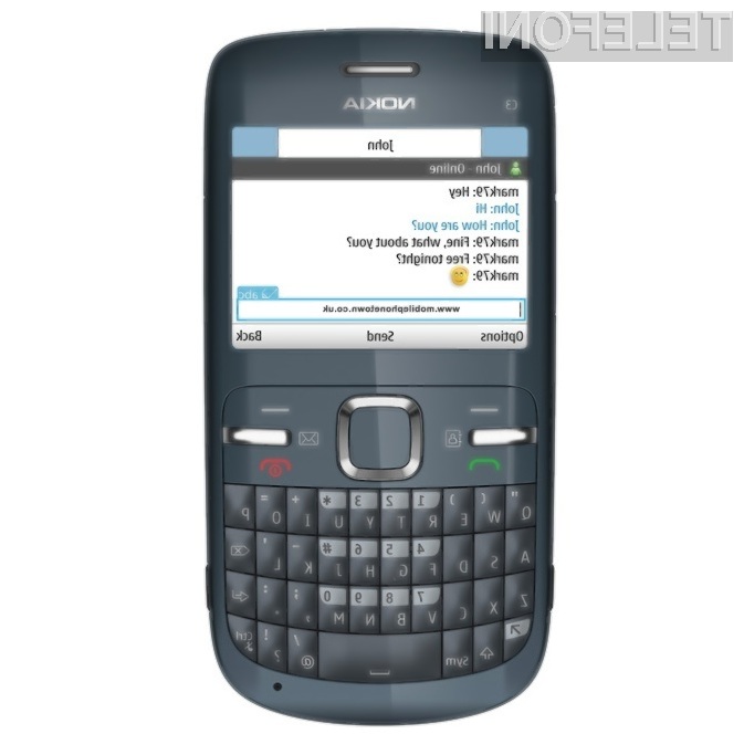 Cenovno ugodna Nokia C3 je pisana na kožo ljubiteljem socialni omrežij.