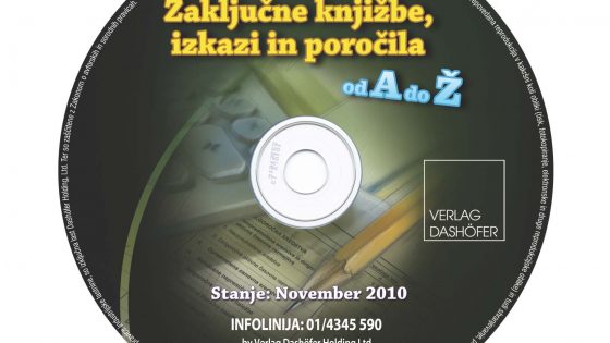 Zgoščenka Zaključne knjižbe, izkazi in poročila od A do Ž.