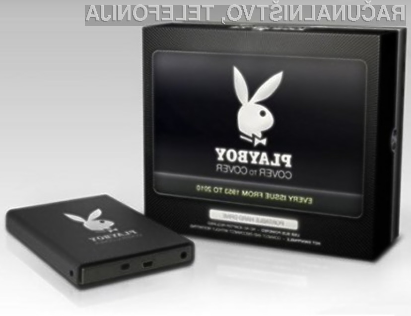 Erotični zunanji trdi disk Playboy za prave moške bo zagotovo šel za med!