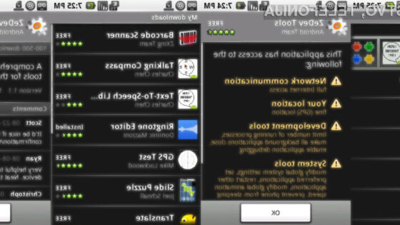 Android Market je imel med vsemi trgovinami največjo rast.