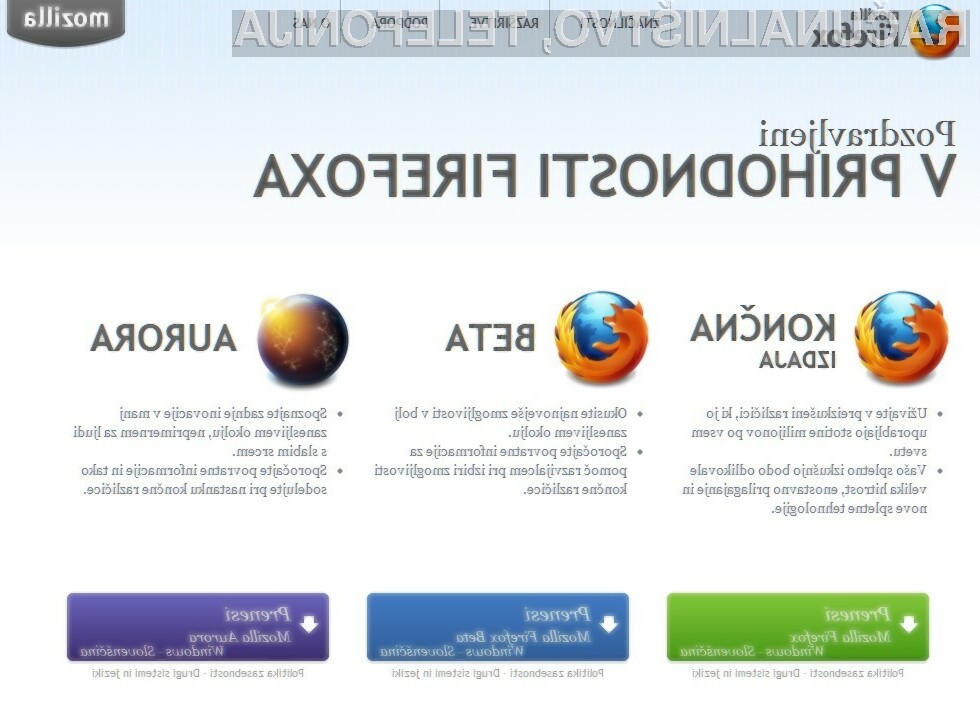 Mozilla Firefox 6 je sila prijeten za uporabo.