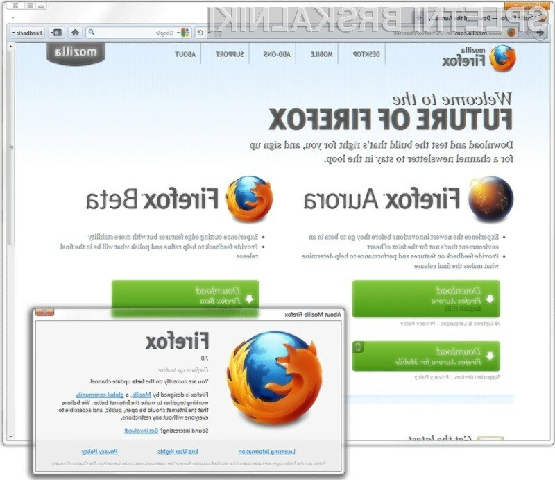 Firefox 7, bo zaradi tako imenovane tehnologije MemShrink, porabil tudi do 50% manj pomnilnika.