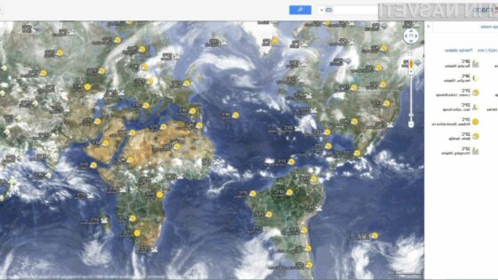 Če vas morda kdaj zanima, kakšno je vreme v tem trenutku po vsem svetu, vam bo prav prišla funkcionalnost Google Mapsa.