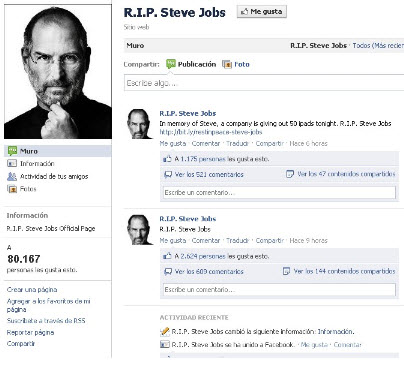 Prevaranti na Facebooku že izkoriščajo smrt Steva Jobsa