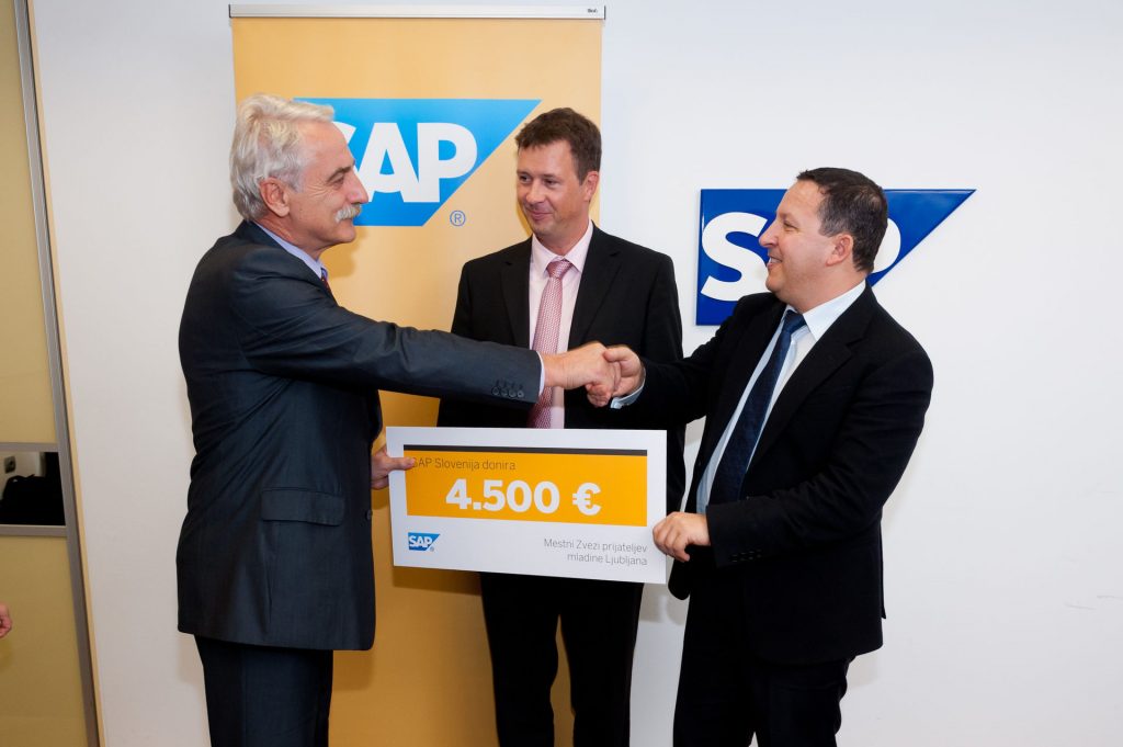 SAP pomaga Zvezi prijateljev mladine Slovenije