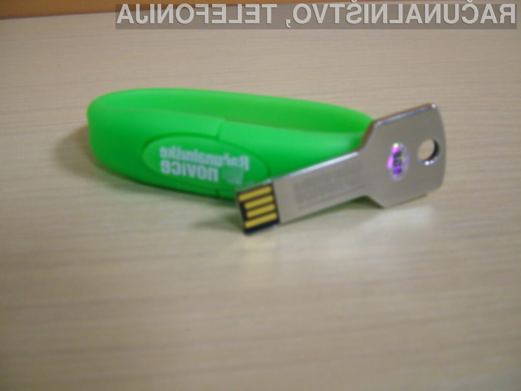 USB ključ 8GB v obliki zapestnice ali v obliki ključa