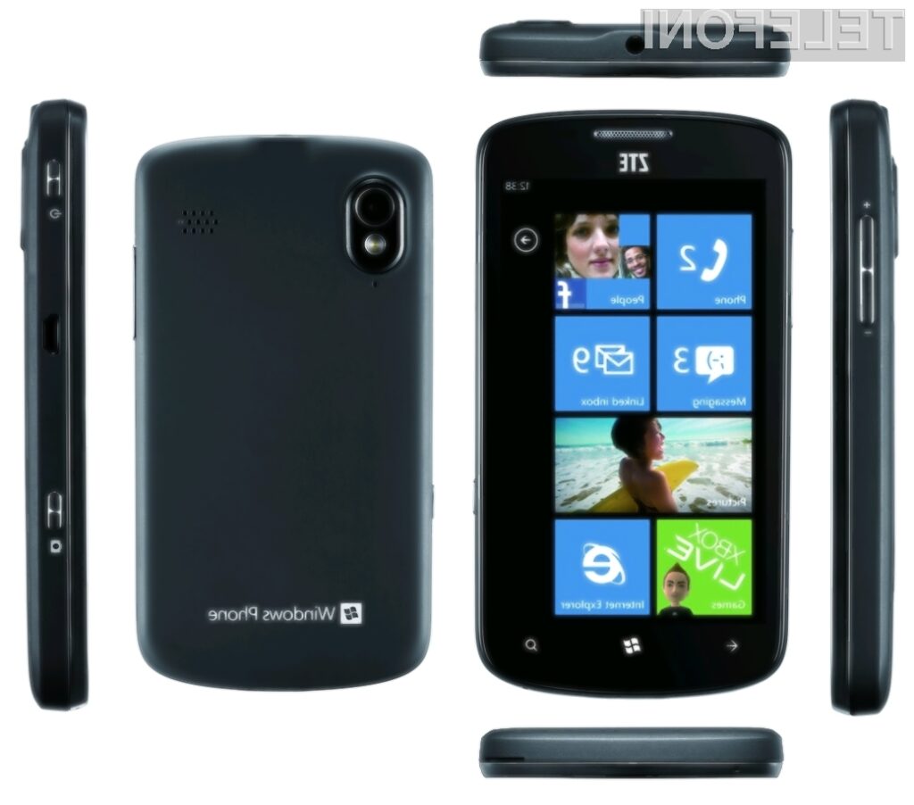ZTE Tania, ki deluje na operacijskem sistemu Windows Phone 7.5, bo odslej na voljo tudi v barvni različici za moške.