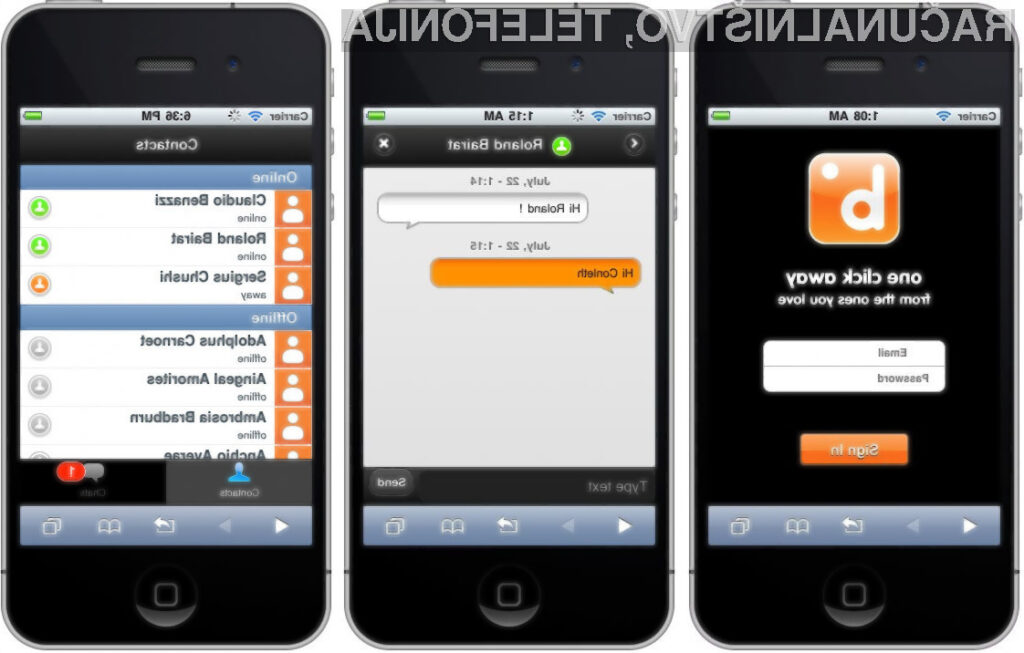Številne aplikacije za pametne telefone poleg tekstovnih sporočil ponujajo tudi video in glasovne klice.