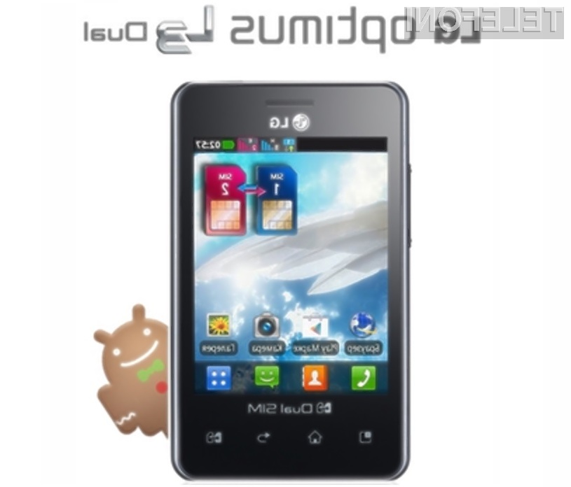 Pametni mobilnik LG Optimus L3 E405 vsaj glede na ceno ponuja veliko!