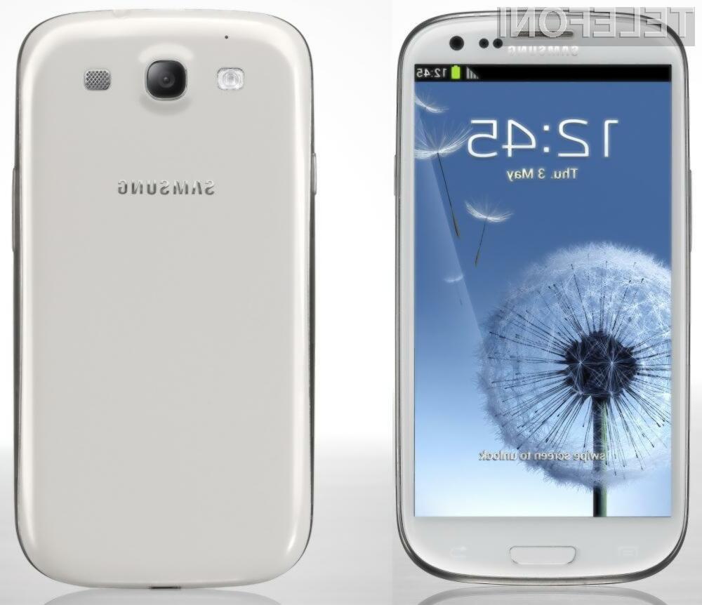 Samsung Galaxy S III je trenutno najbolj iskan Samsungov pametni telefon.