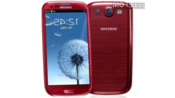 Samsung Galaxy S3 bo kmalu na voljo tudi v precej všečni rdeči barvi.