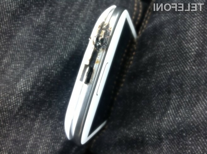 Mobilni telefon Samsung Galaxy S3 je dejansko poškodovala mikrovalovna pečica!