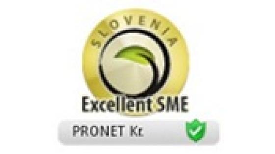 PRONET Kranj prejel certifikat Excellent SME Slovenia