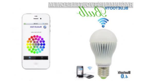 Pametno svetilko Bluetooth Bulb lahko upravljamo iz vseh naprav, ki so opremljene z brezžično povezavo Bluetooth 4.0.