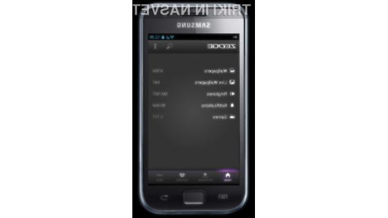 Aplikacija Zedge je med uporabniki Androida zelo priljubljena.