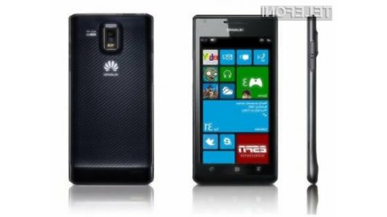 Svoj mobilnik z operacijskim sistemom Windwos Phone 8 bo kmalu predstavil tudi kitajski Huawei.