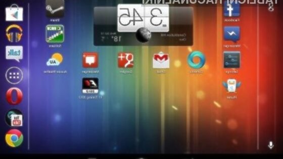 Android 4.1.2 Jelly Bean prinaša možnost uporabe privzetega »namizja« v ležečem oziroma landscape načinu.