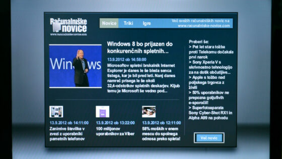 Spremljajte Računalniške novice na AmisTV!