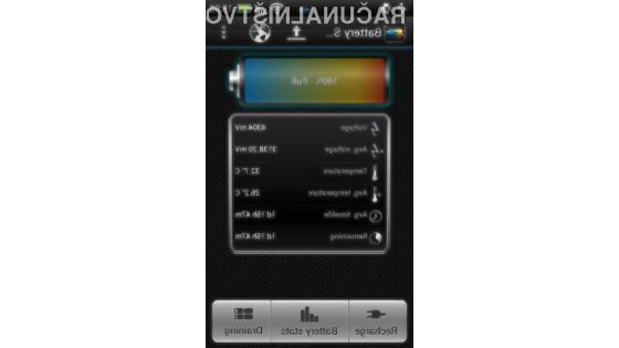S programom Battery Stats Plus bomo hitro prepoznali energijsko potratne aplikacije!