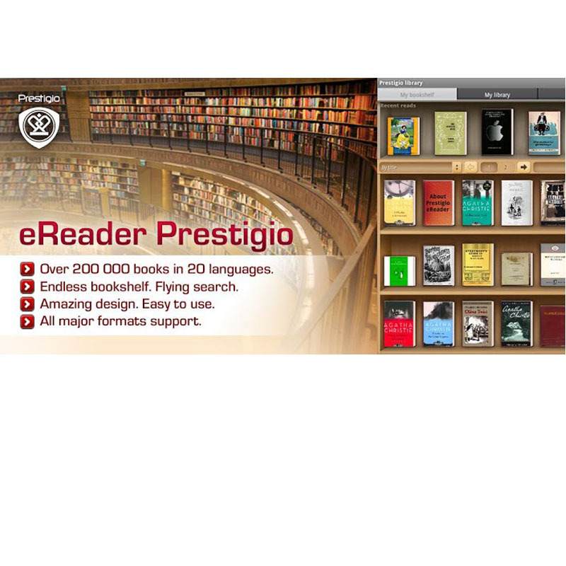 Predstavljamo novo verzijo Android aplikacije za branje elektronskih knjig Prestigio e-bralnik 2.1