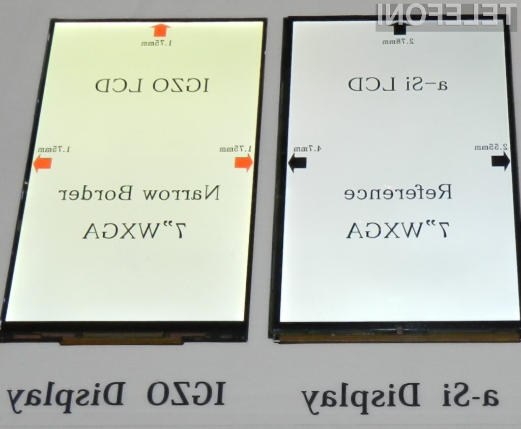 Tehnologija IGZO omogoča izdelavo zaslonov izjemno visokih ločljivosti.