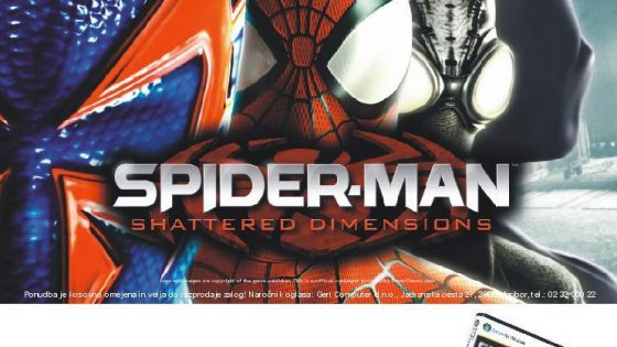 Gratis igra Spider Man ob nakupu prenosnika Sony VAIO pri www.Notesniki.si