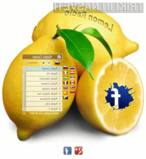 Lemon Radio je sila preprosta, a zelo uporabna spletna stran!