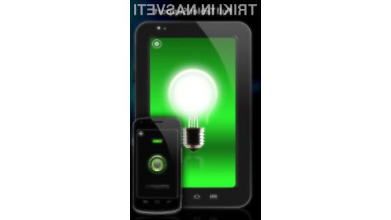 Aplikacija Tiny Flashlight + LED nam lahko pride zelo prav!
