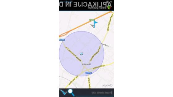 Mobilna aplikacije GeoTask za delovanje potrebuje navigacijski sistem GPS.