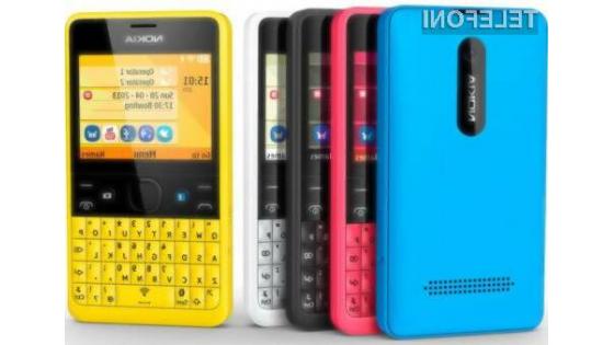 Cenovno ugodni mobilnik Nokia Asha 210 zagotavlja hiter in enostaven dostop do družbenega omrežja Facebook.