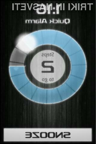 Aplikacija Walk me up! Alarm Clock prinaša inovativen način izklapljanja alarma.