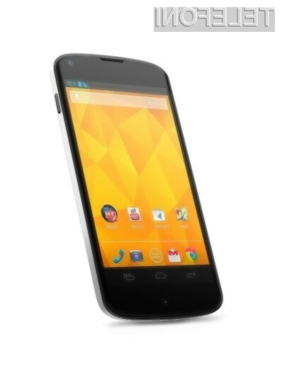 LG napada s snežno belim mobilnikom Nexus 4