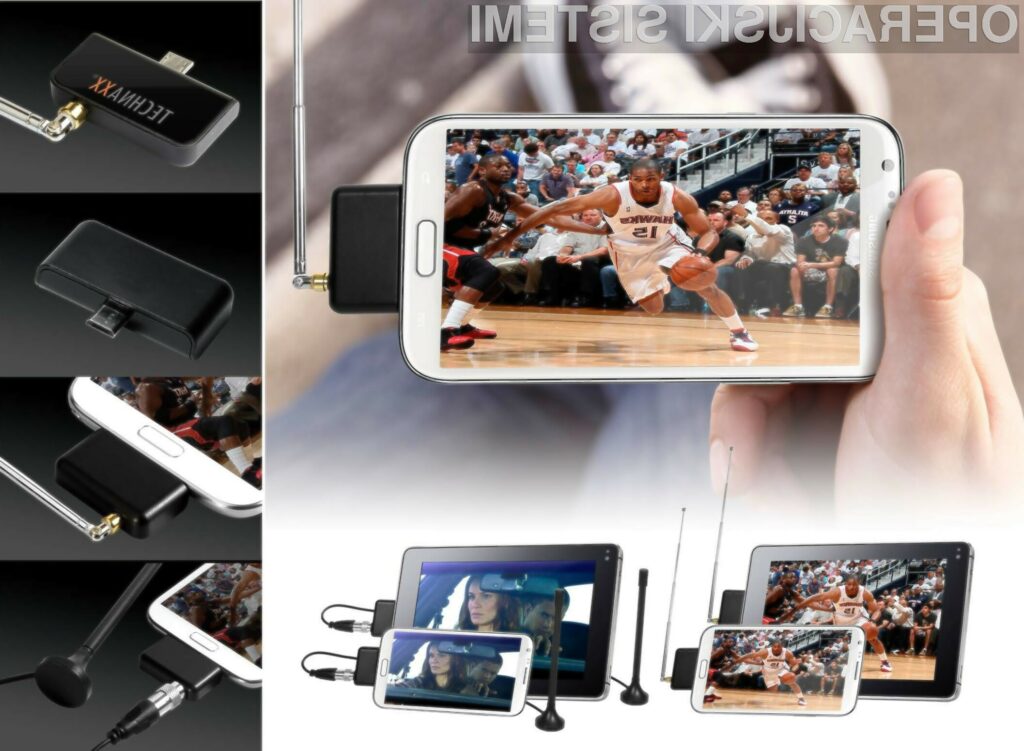 Z DVB-T Android Stick S10 lahko gledate televizijo na vašem mobilnem telefonu ali tabličnem računalniku.