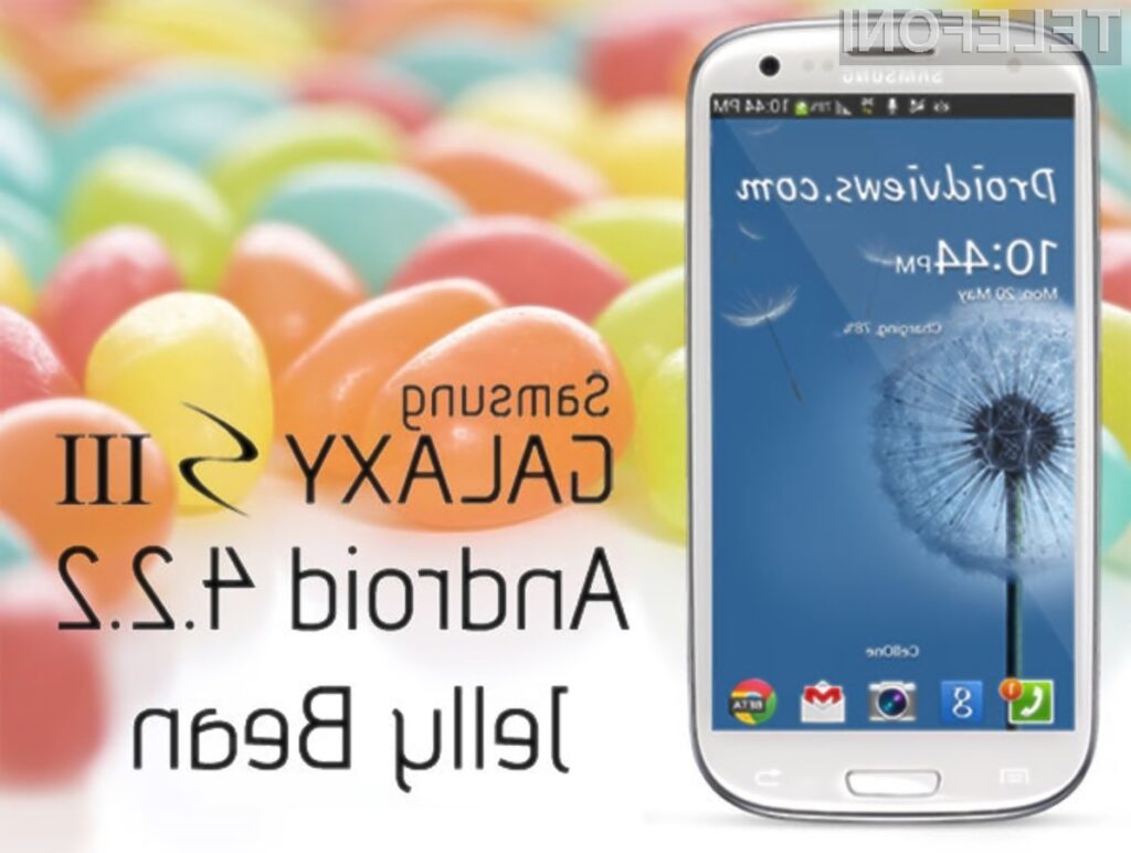 Android 4.2.2 Jelly Bean se bo občutno povečal uporabnost mobilnika Samsung Galaxy S3!