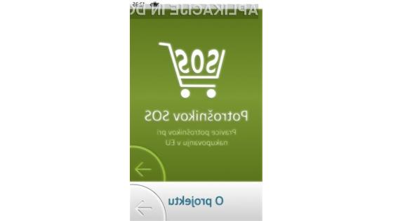 Aplikacija Potrošnikov SOS nudi informacije o pravicah potrošnikov.