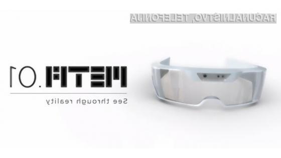 Očala Meta.01 želijo postati veliko več kot Google Glass in Oculus Rift.