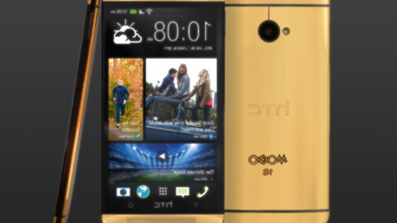 Zlat pametni mobilni telefon HTC One je bil pripravljen za obeleženje 18. glasbene konference MOBO Awards.