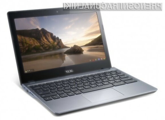 Prenosni računalnik Acer Chromebook C270 ponuja odlično razmerje med ceno in zmogljivostjo!
