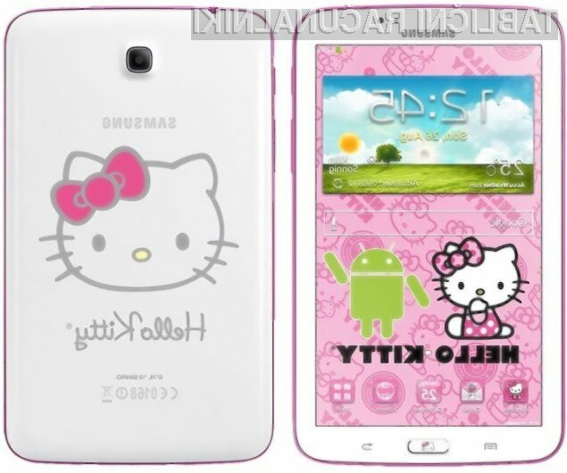 Nežnejši spol bo tablico Samsung Galaxy Tab 3 7.0 Hello Kitty Edition zagotovo takoj vzljubil!