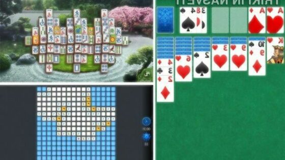 Klasične igre Pasjansa, Minolovec in Mahjong za Windows Phone se odlično obnesejo tudi na dotik občutljivih zaslonih.