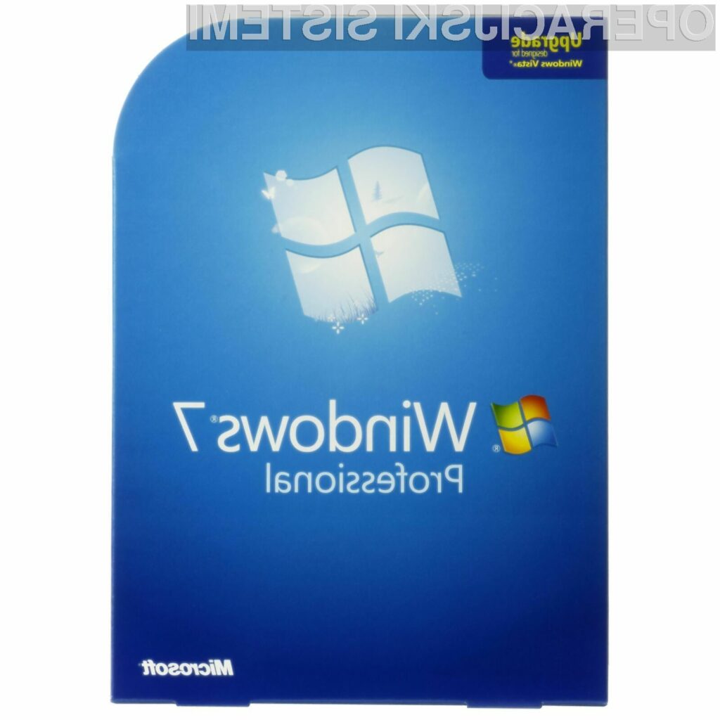 Operacijski sistem Windows 7 bo odslej na voljo le še skupaj z novimi namiznimi in prenosnimi računalniki.