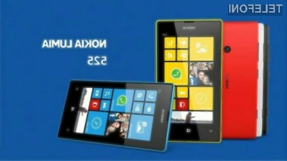 Za pametni mobilni telefon Nokia Lumia 525 bo pri nas po vsej verjetnosti potrebno odšteti le okoli 200 evrov.