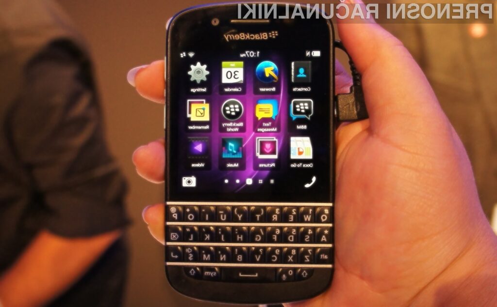 Večina novih telefonov BlackBerry bo imela fizične tipkovnice.