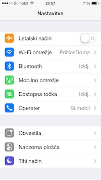 Slovenski jezik v iOS